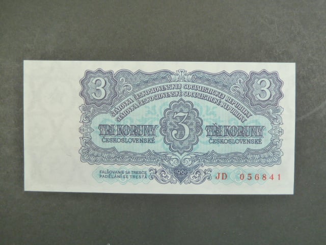 3 Kčs 1961 s, JD