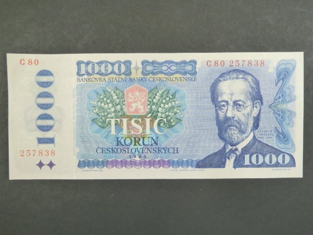 1000 Kčs 1985 s. C 80