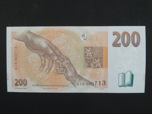 200 Kč 1998 s. G 18, Baj. CZ 20, Pi. 19