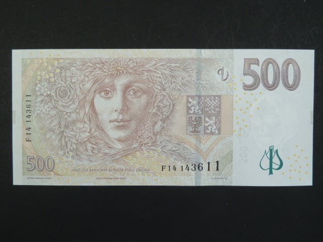 500 Kč 2009 série F 14