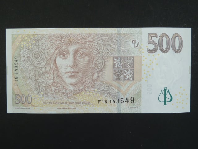 500 Kč 2009 série F 18
