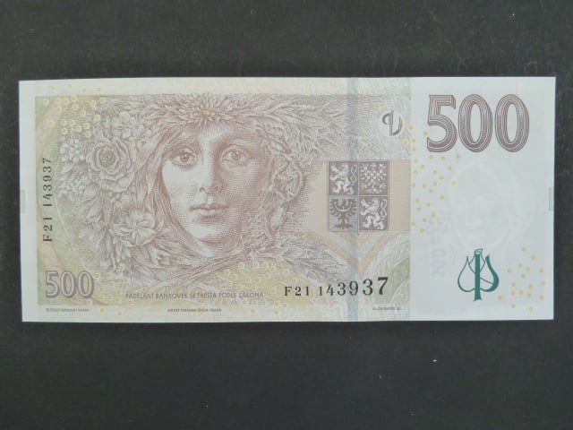 500 Kc 2009 s. F 21, Baj. CZ 25