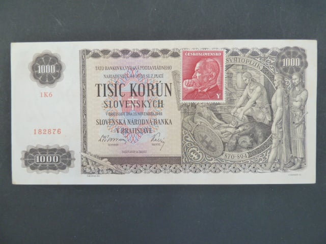 1000 Ks 25.11.1940, kolkovaná série 1K6