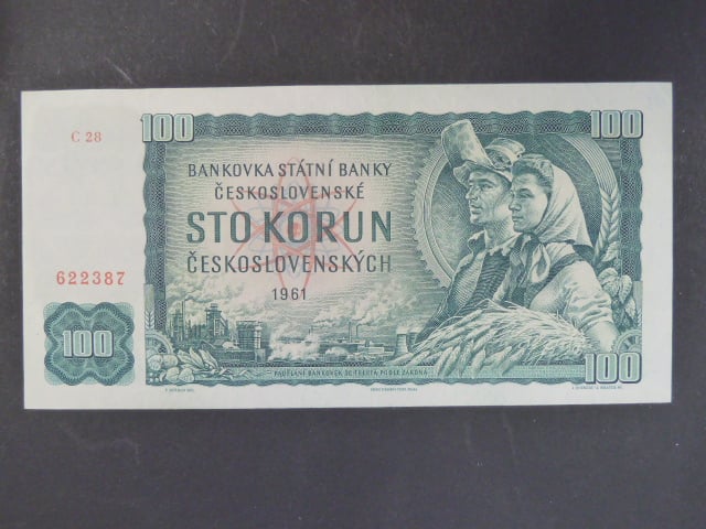 100 Kčs 1961 série C 28
