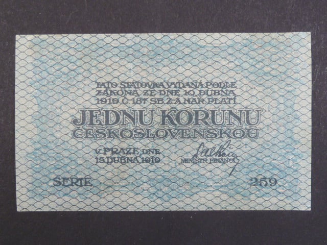 1 Kč 15. 4. 1919, s.259