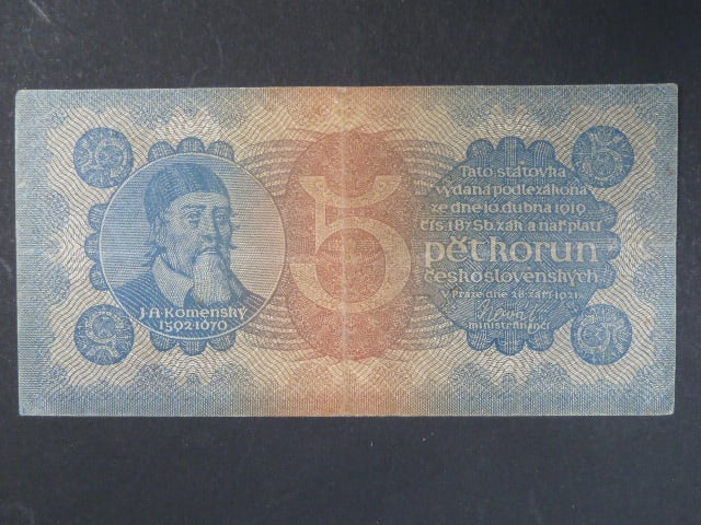 5 Kč 28.9.1921, serie 5