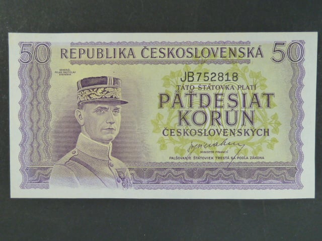 50 Kčs 1945 série JB