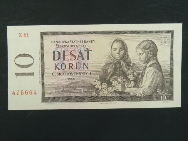 10 Kčs 1960 s. X 61