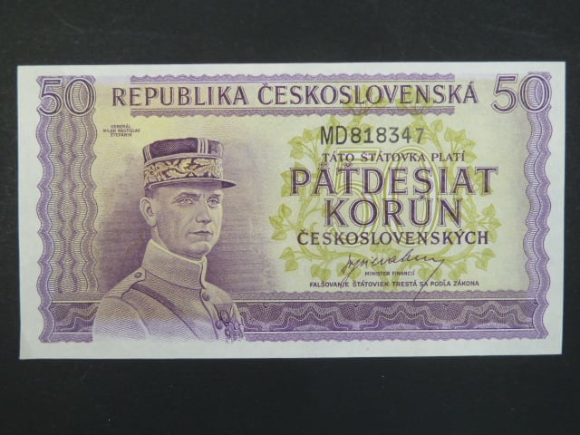 50 Kčs 1945 série MD