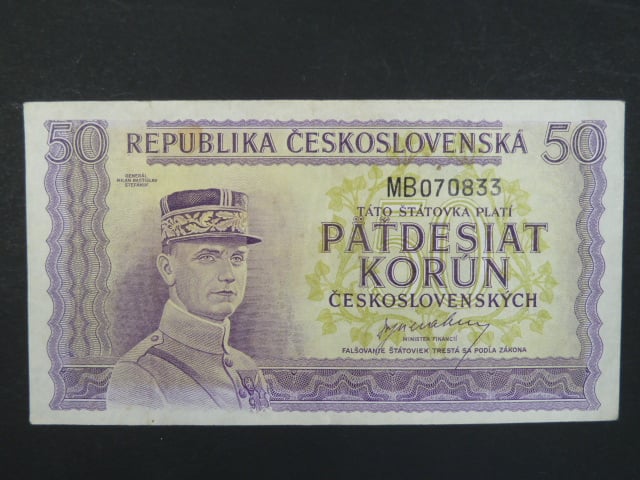 50 Kčs 1945 série MB