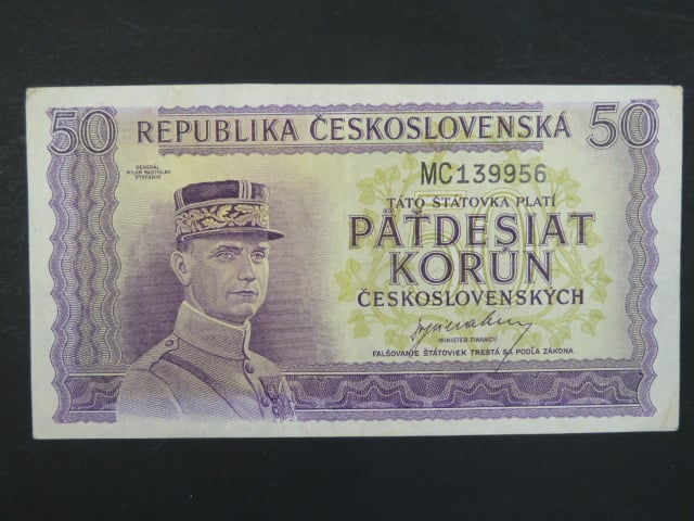 50 Kčs 1945 série MC