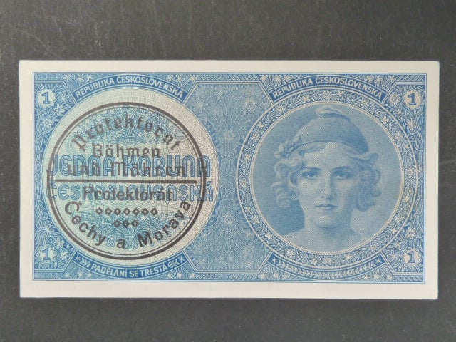 1 K 1938 série A 042, strojní přetisk