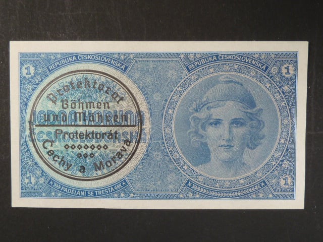 1 K 1938 série A 067, strojní přetisk