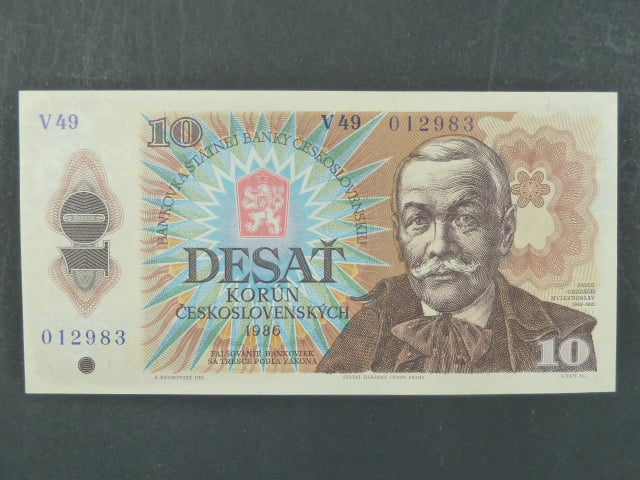 10 Kčs 1986 s. V 49
