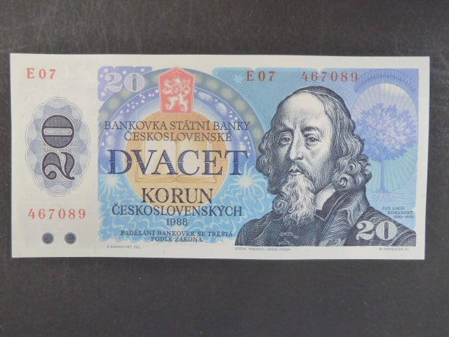 20 Kčs 1988 s. E 07
