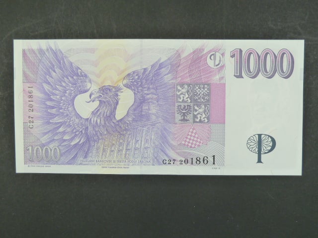 1000 Kč 1996 s. C 27, Baj. CZ 16, Pi. 15