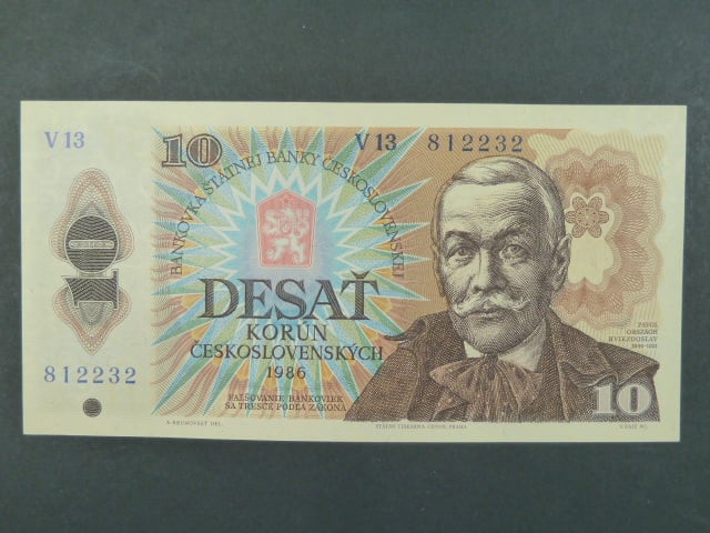 10 Kčs 1986 s. V 03