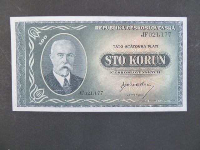100 Kčs 1945 série JF