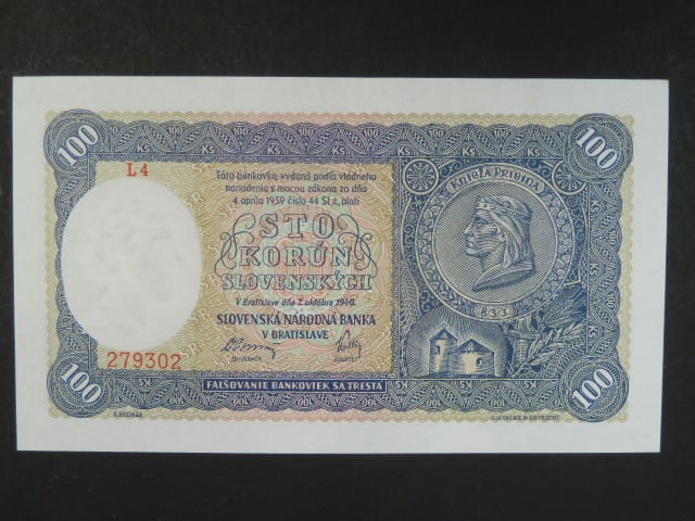 100 Ks 7.10.1940 I.vydání, série L 4