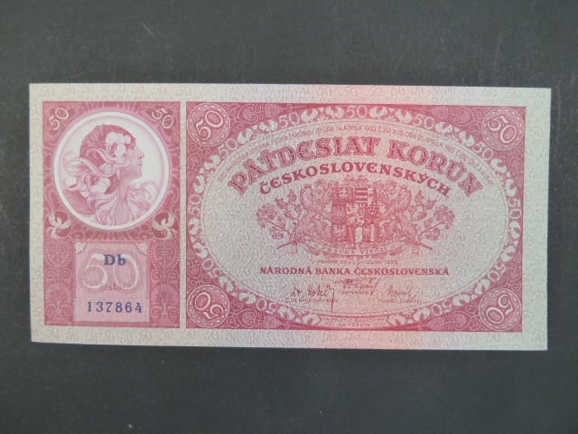 50 Kč 1.10.1929, serie Db