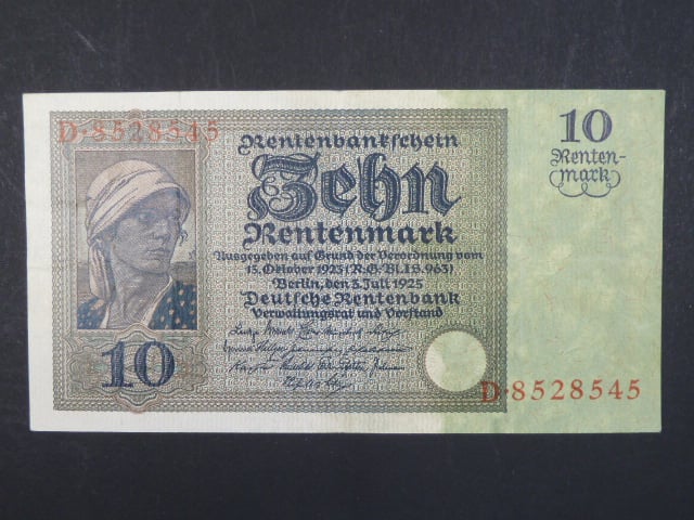 Německo, 10 Rtm 3.7.1925 série D