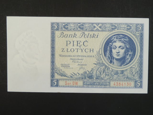 Polsko, 5 Zl 1930 série DW.