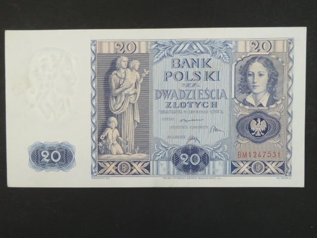Polsko, 20 Zl 1936 série BW