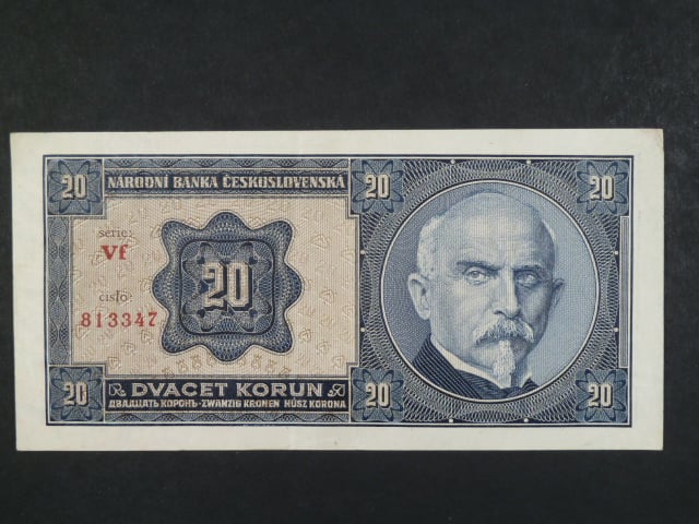 20 Kč 1.10.1926 série Vf
