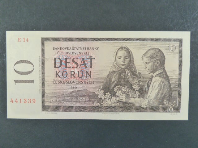 10 Kčs 1960 s. E 14