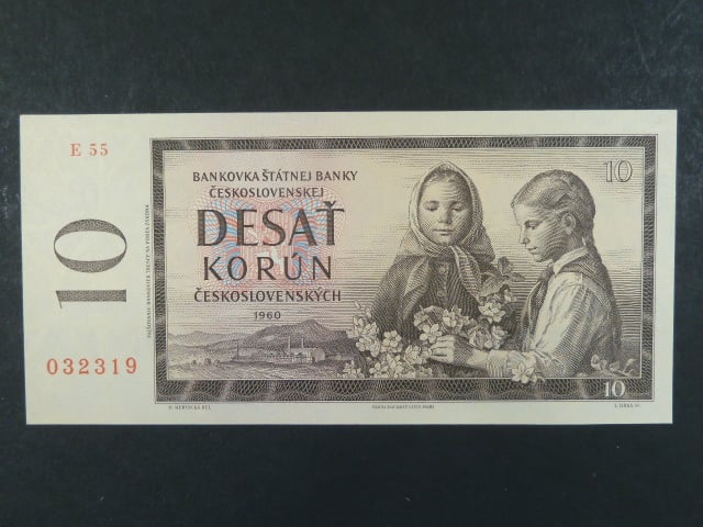 10 Kčs 1960 s. E 55