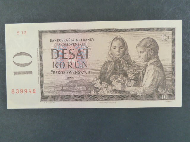 10 Kčs 1960 s. S 12