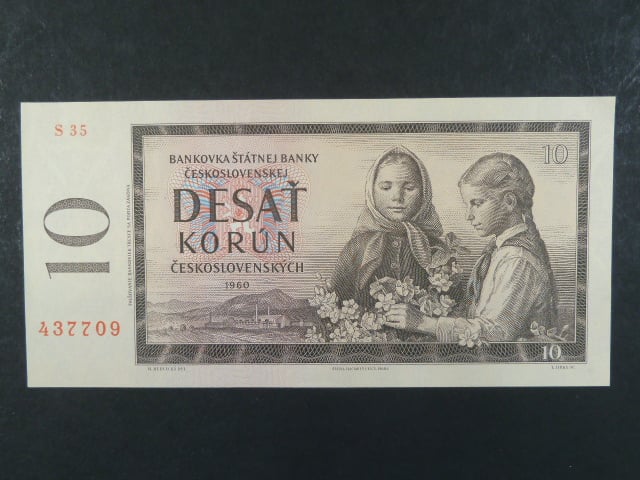 10 Kčs 1960 s. S 35