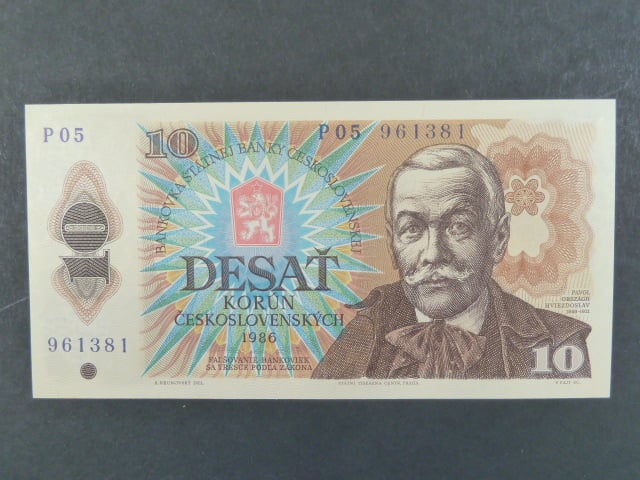 10 Kčs 1986 s. P 05