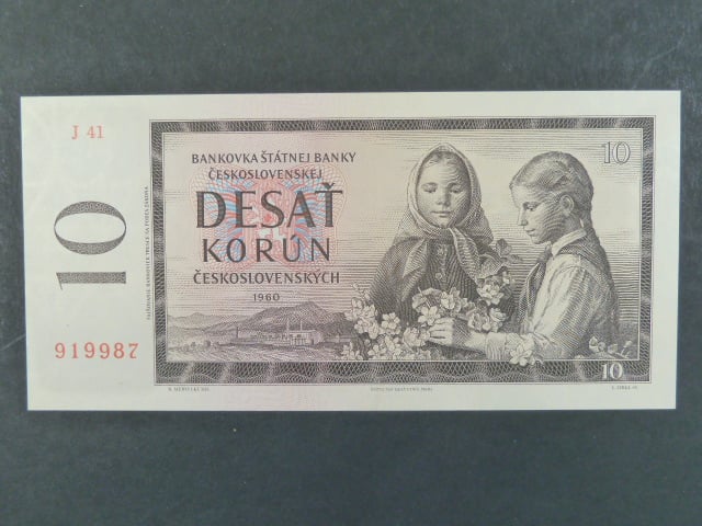 10 Kčs 1960 s. J 41