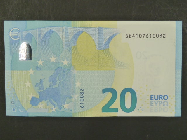 20 Euro 2015 s.SD, Itálie, podpis Mario Draghi, S008