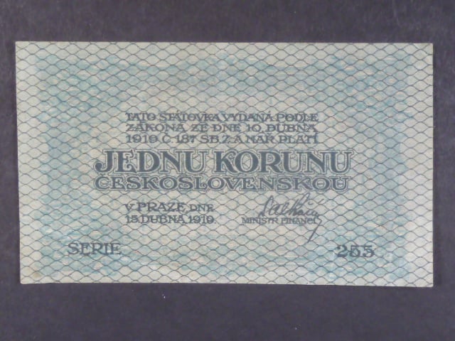 1 Kč 15. 4. 1919, s.255