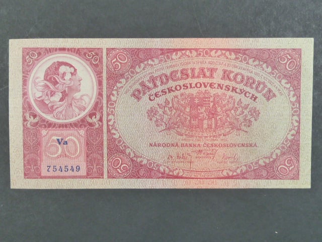 50 Kč 1.10.1929, serie Va