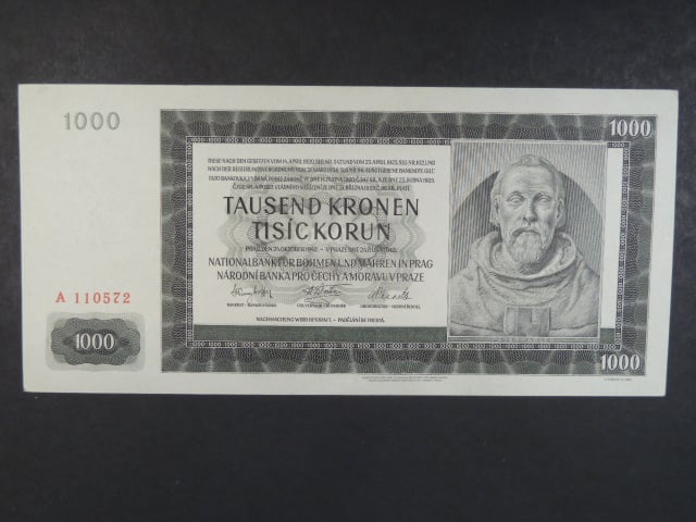 1000 K 8.7.1942 série A, I. vydání