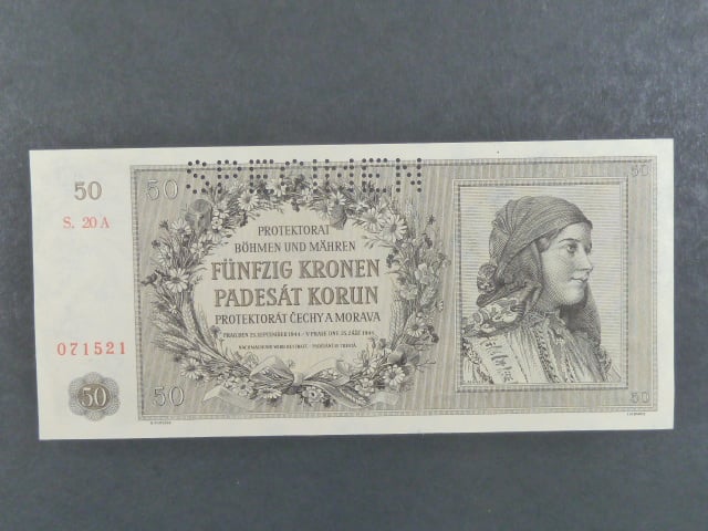 50 K 25.9.1944 série 20 A perf. SPECIMEN