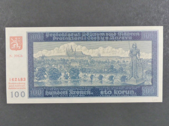 100 K 1940, série 19 Gb II. vydání, perf. SPECIMEN