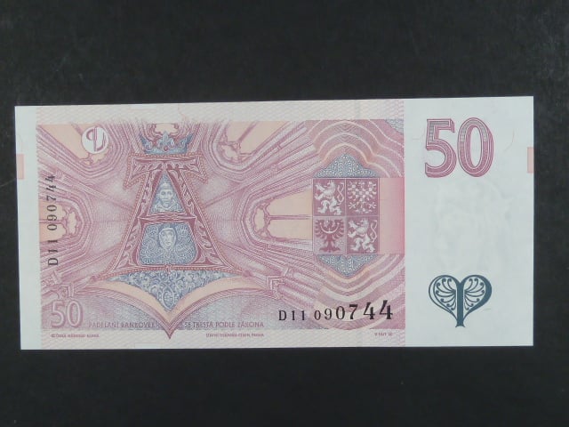50 Kč 1997 s. D 11, Baj. CZ 17, Pi. 17