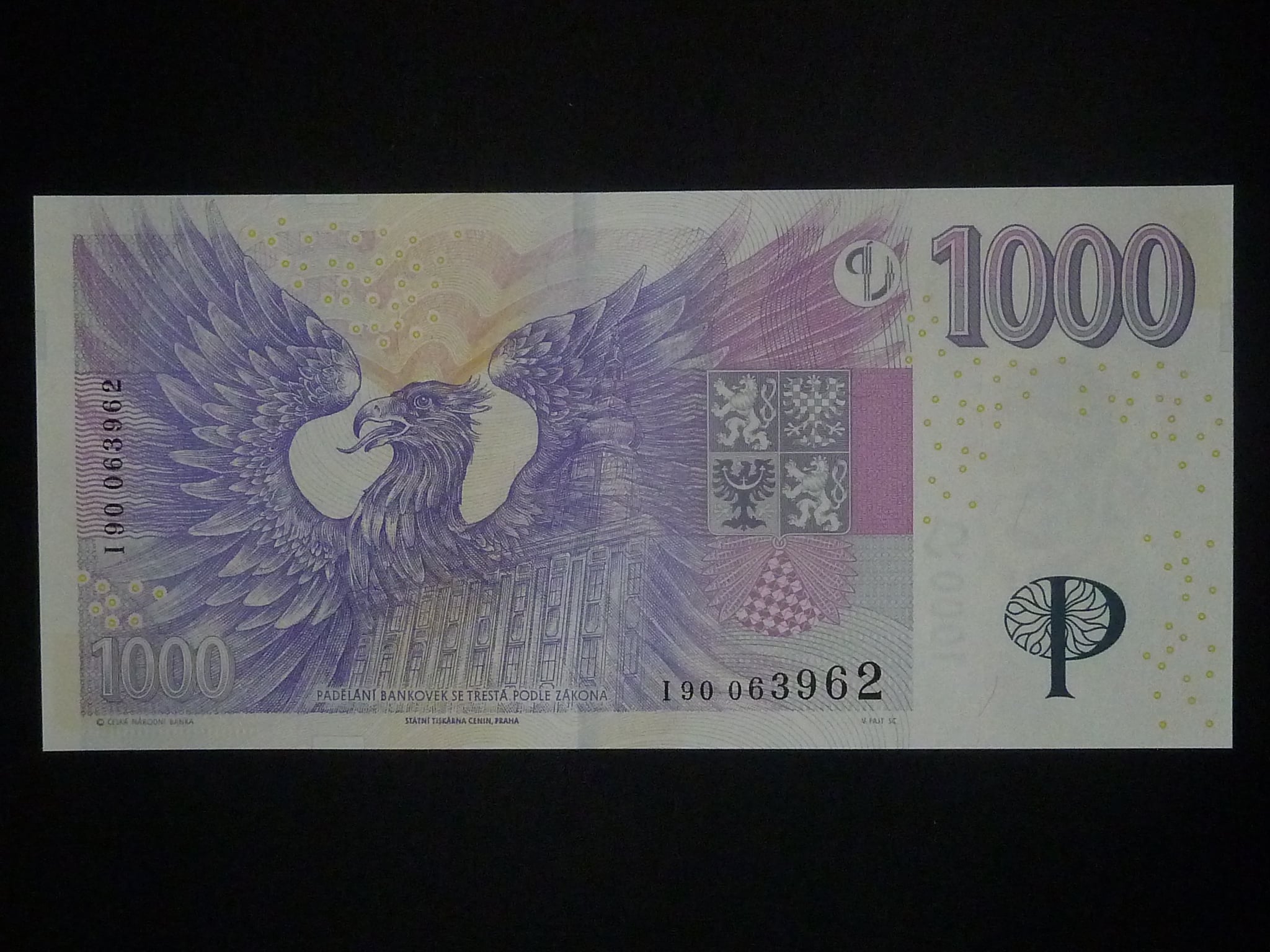 1000 Kč 2008 série I 90