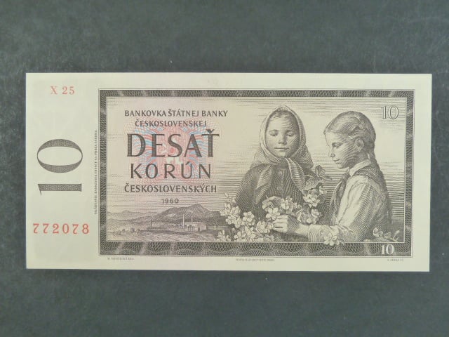 10 Kčs 1960 s. X 25