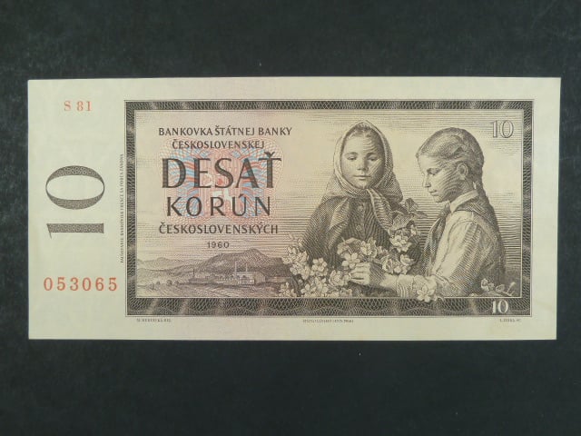 10 Kčs 1960 s. S 81