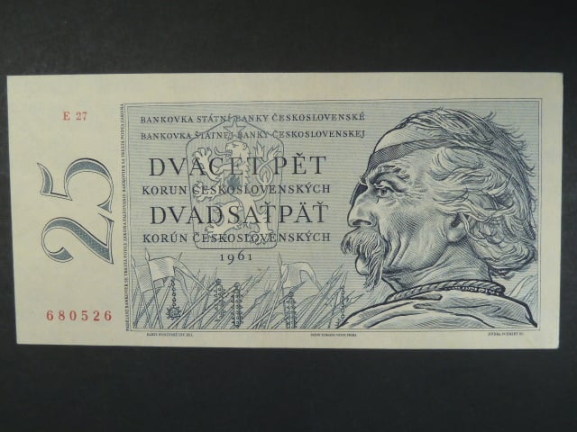 25 Kčs 1961 s. E 27