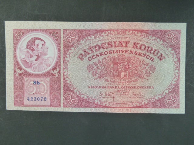 50 Kč 1.10.1929, serie Sb