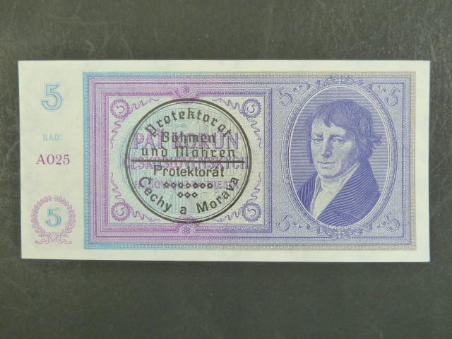 5 K 1938 série A 025, strojní přetisk