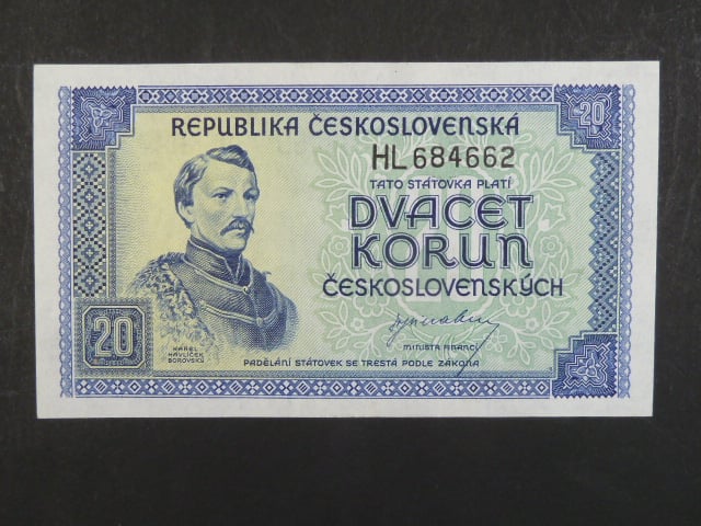 20 Kčs 1945 série HL