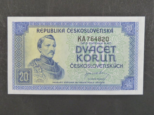 20 Kčs 1945 série KA