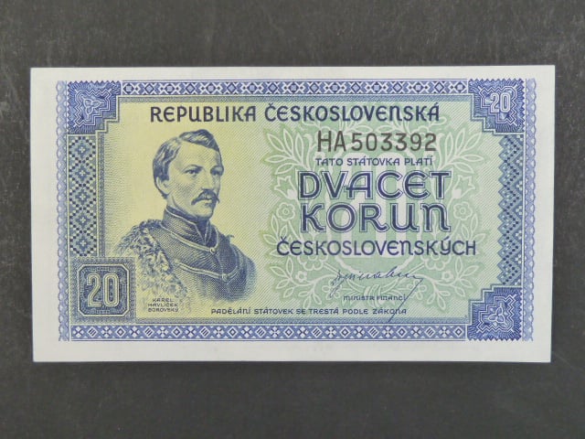 20 Kčs 1945 série HA